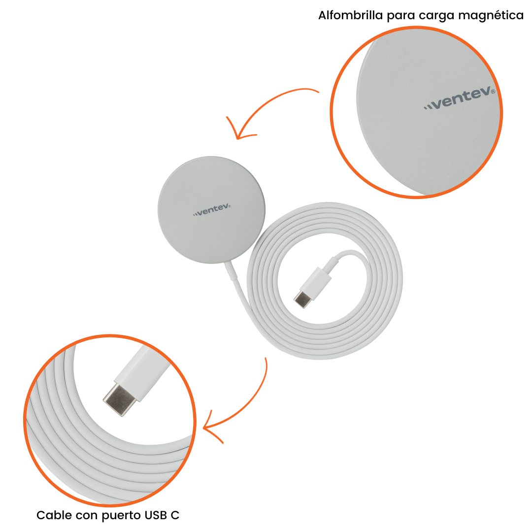 Ventev - Cargador MagSafe 15W
