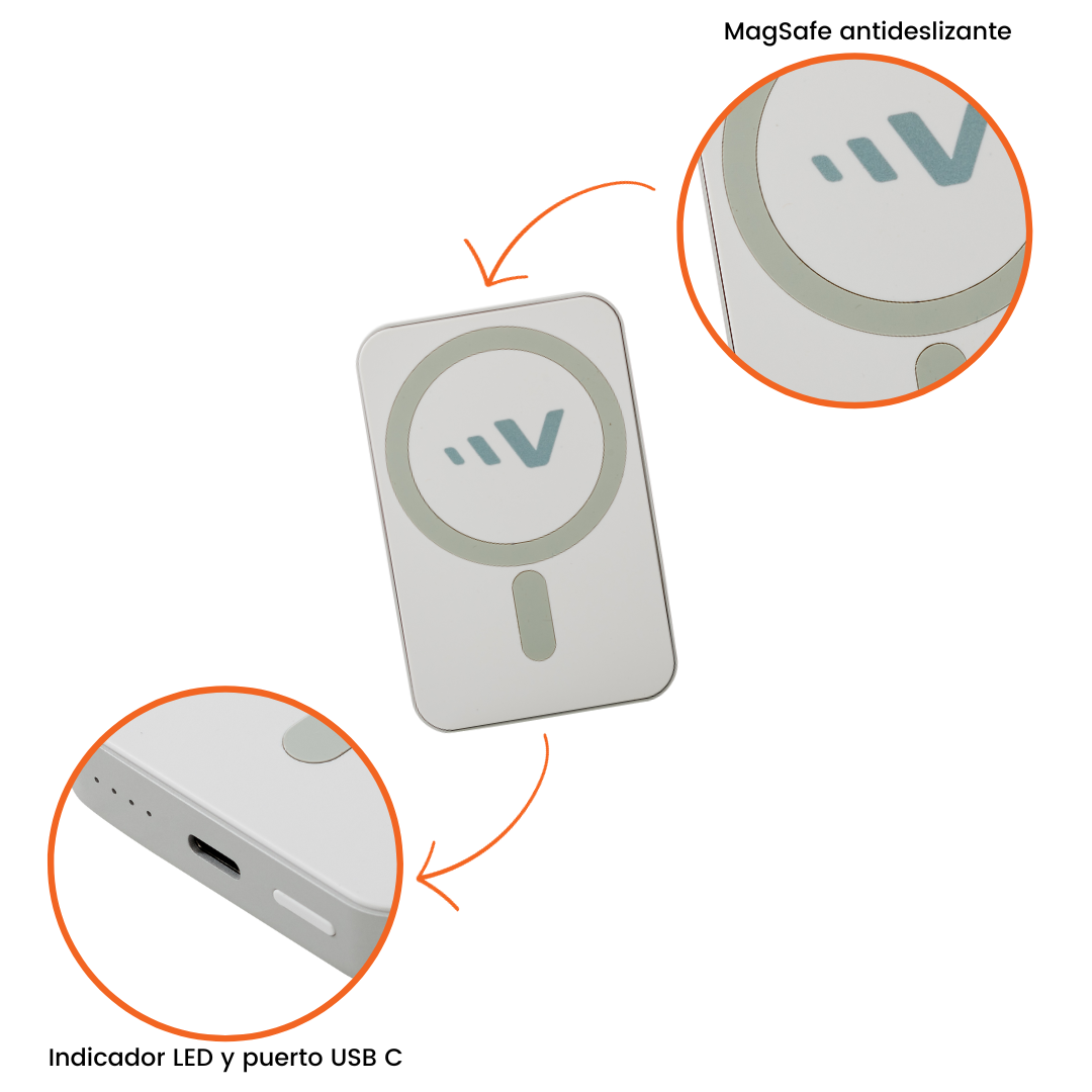 Ventev - Batería MagSafe 5.000 mAh
