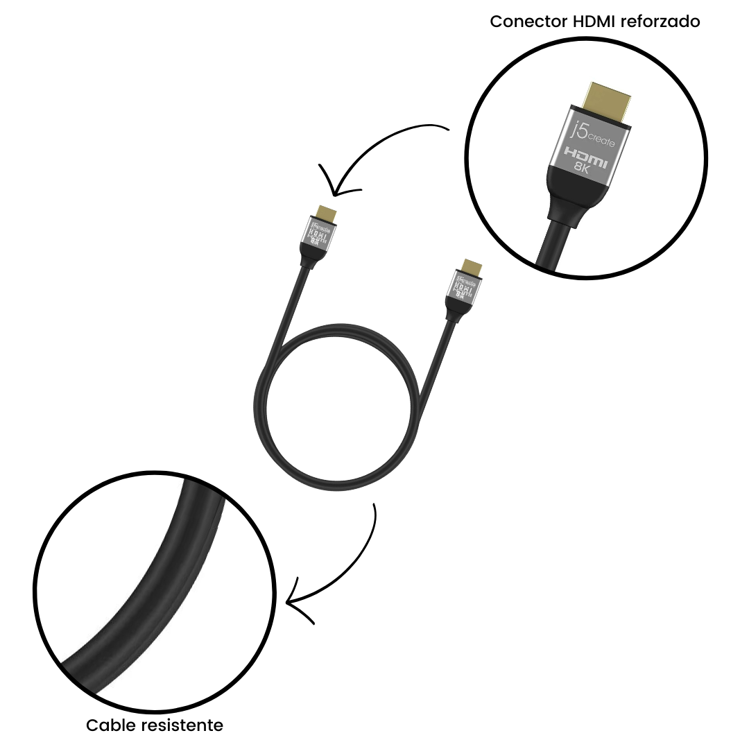 J5 Create - Cable HDMI Ultra High Speed 8K