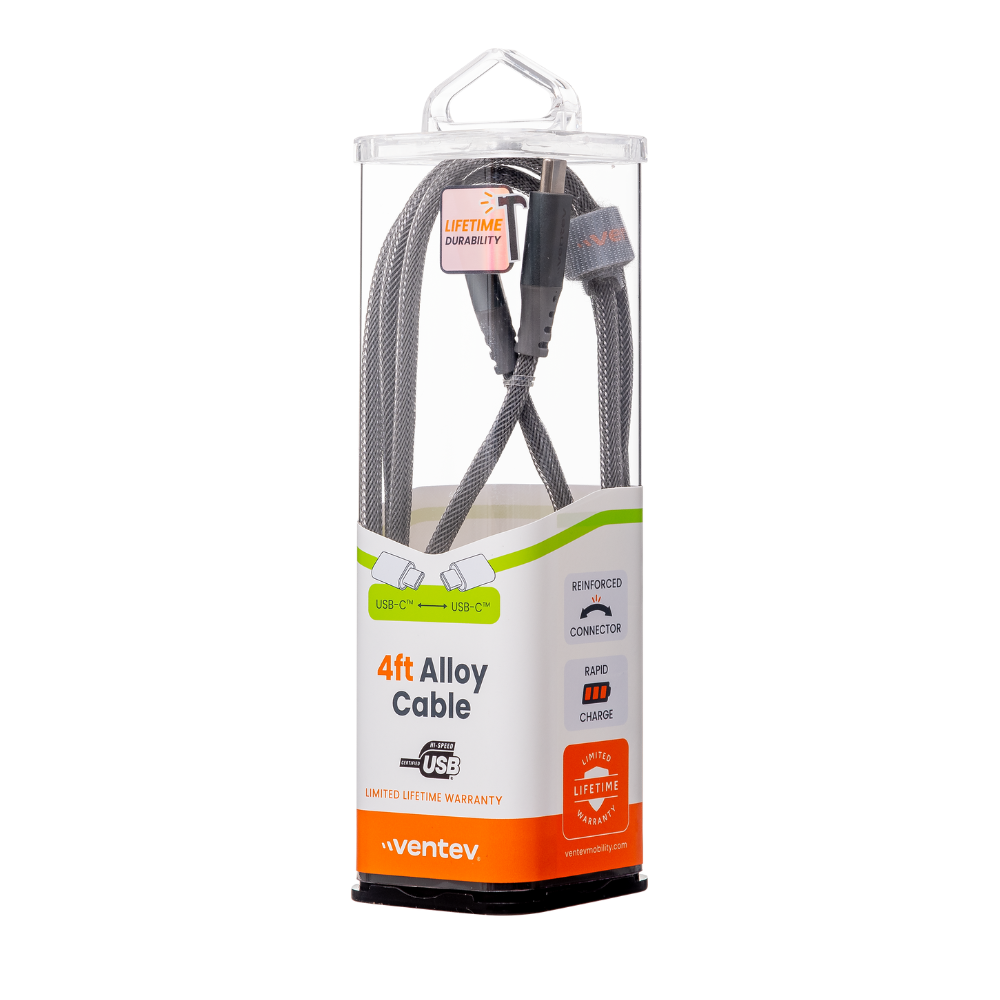 Cable Alloy USB-C a USB-C de Alta Velocidad Ultra Duradero de 1.20 metros