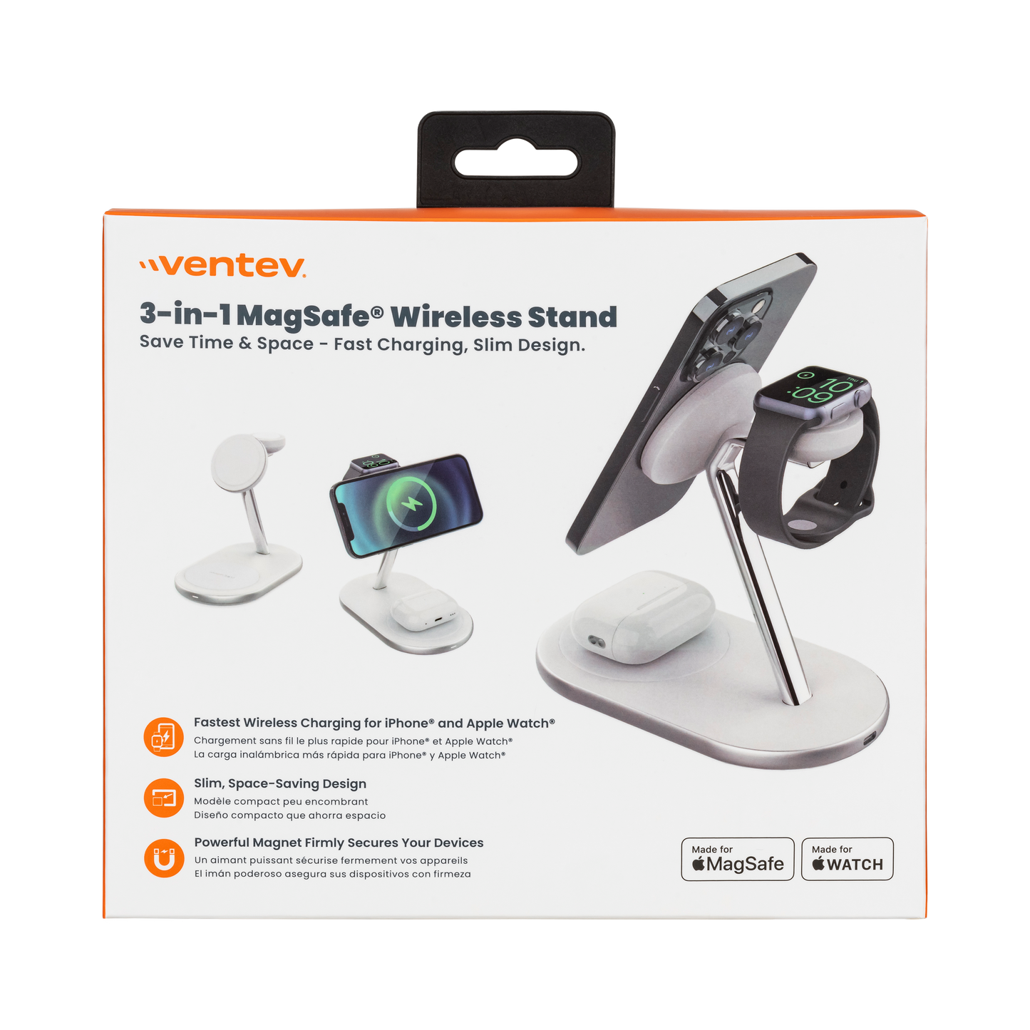 Ventev - Cargador MagSafe 3 en 1