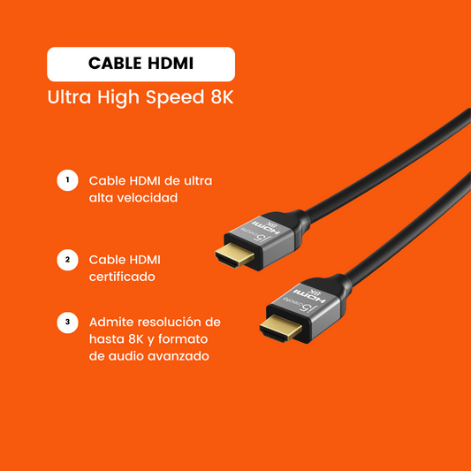 J5 Create - Cable HDMI Ultra High Speed 8K