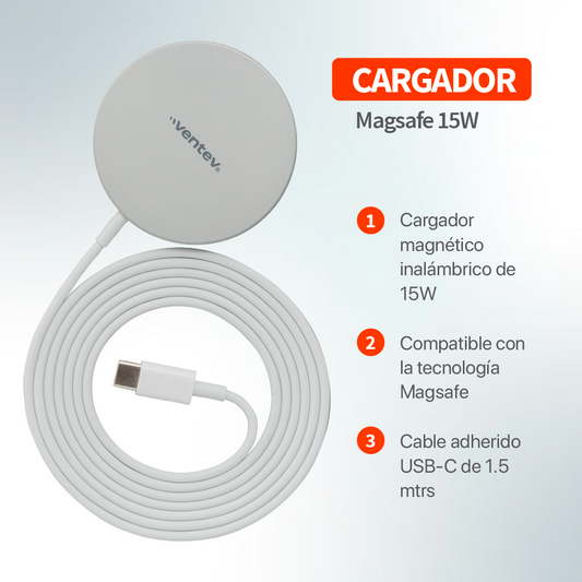 Ventev - Cargador MagSafe 15W