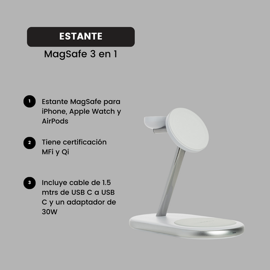 Ventev - Cargador MagSafe 3 en 1