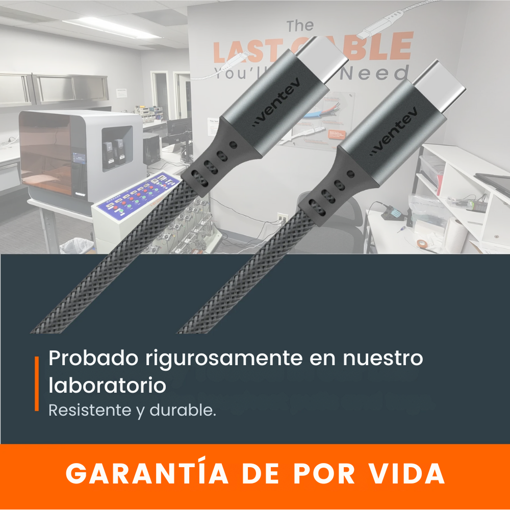 Cable Alloy USB-C a USB-C de Alta Velocidad Ultra Duradero de 1.20 metros